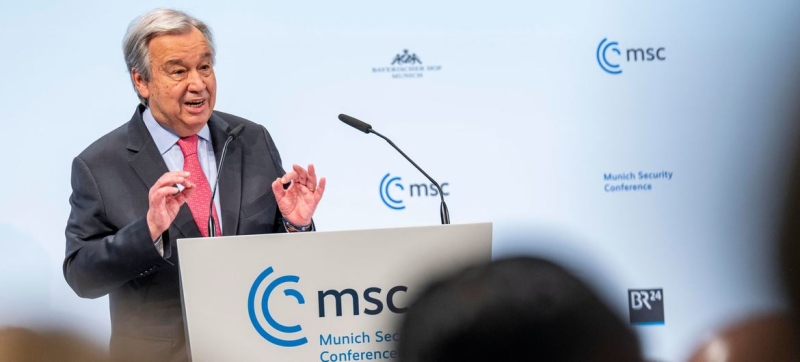 Глава ООН на Мюнхенской конференции: необходим справедливый и прочный мир для Украины и России