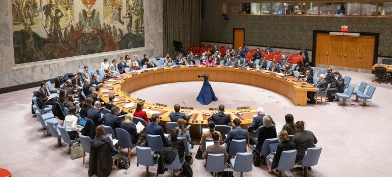 The Security Council did not adopt the resolution proposed by Algeria on Gaza due to the US veto