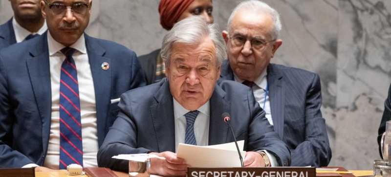 UN chief on the situation in Sudan: the time has come to lay down arms