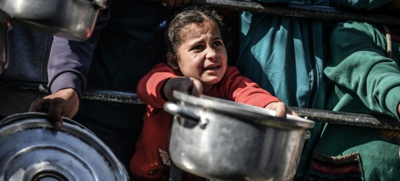 A tenth child has died of hunger in Gaza.