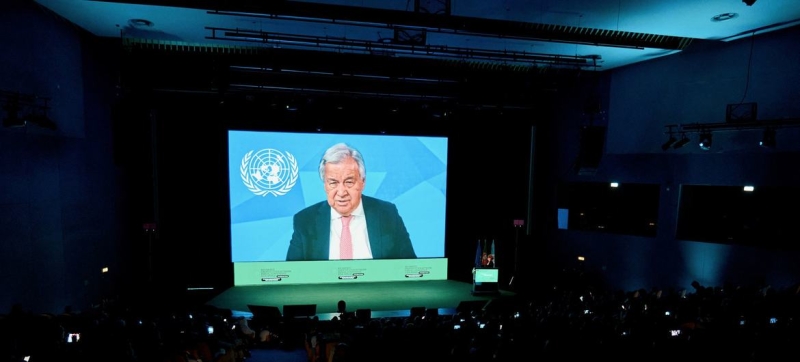 The UN chief called on private business to actively contribute to achieving the SDGs
