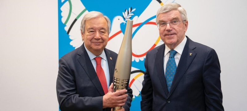 Guterres: UN fully supports the Olympic movement and the 2024 Games