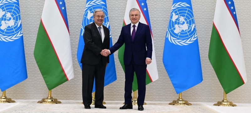 The UN will support Uzbekistan “in the project of transforming the country into a beacon of peace, prosperity and justice”