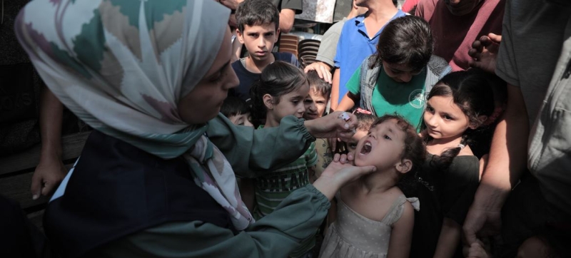 Gaza: Another 160,000 Children Vaccinated Against Polio