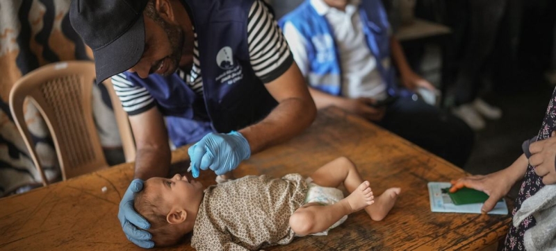 Polio vaccination campaign begins in Gaza