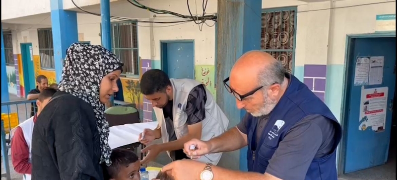 Polio vaccination campaign successfully completed in Gaza