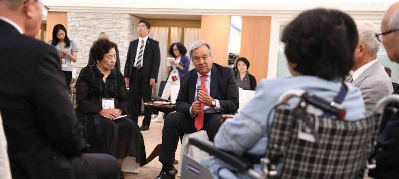 UN chief congratulates Japanese organization on Nobel Peace Prize