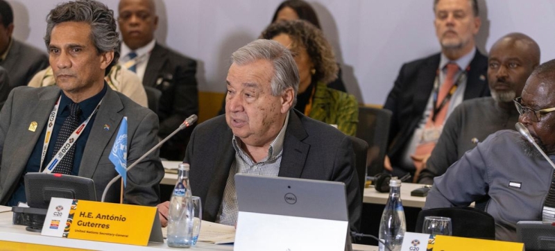 At G20 Sherpas meeting, UN chief calls for reform of global institutions