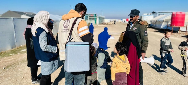 UN teams conduct another round of cholera vaccination in northeastern Syria