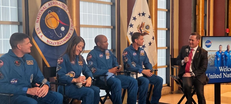 Small Earth and its big prospects: what the Artemis 2 astronauts told the UN after flying around the Moon