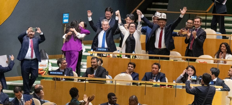 Kyrgyzstan was elected for the first time as a non-permanent member of the UN Security Council